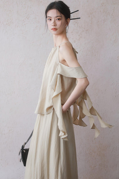 Ruffled Camisole Set