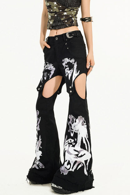 Spicy Flared Street Jeans