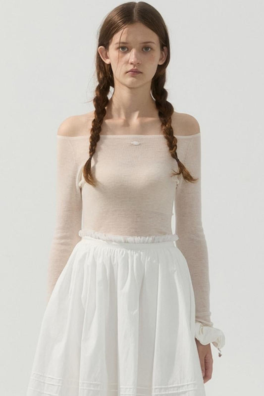 Oxygen Soft Knit Wrap Top