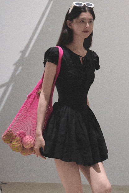 Lovefall Embroidered Cotton Tea Dress