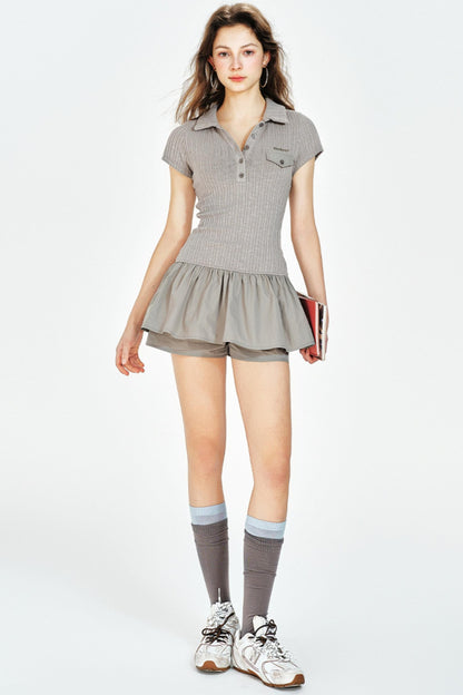 Patchwork Tennis Dress