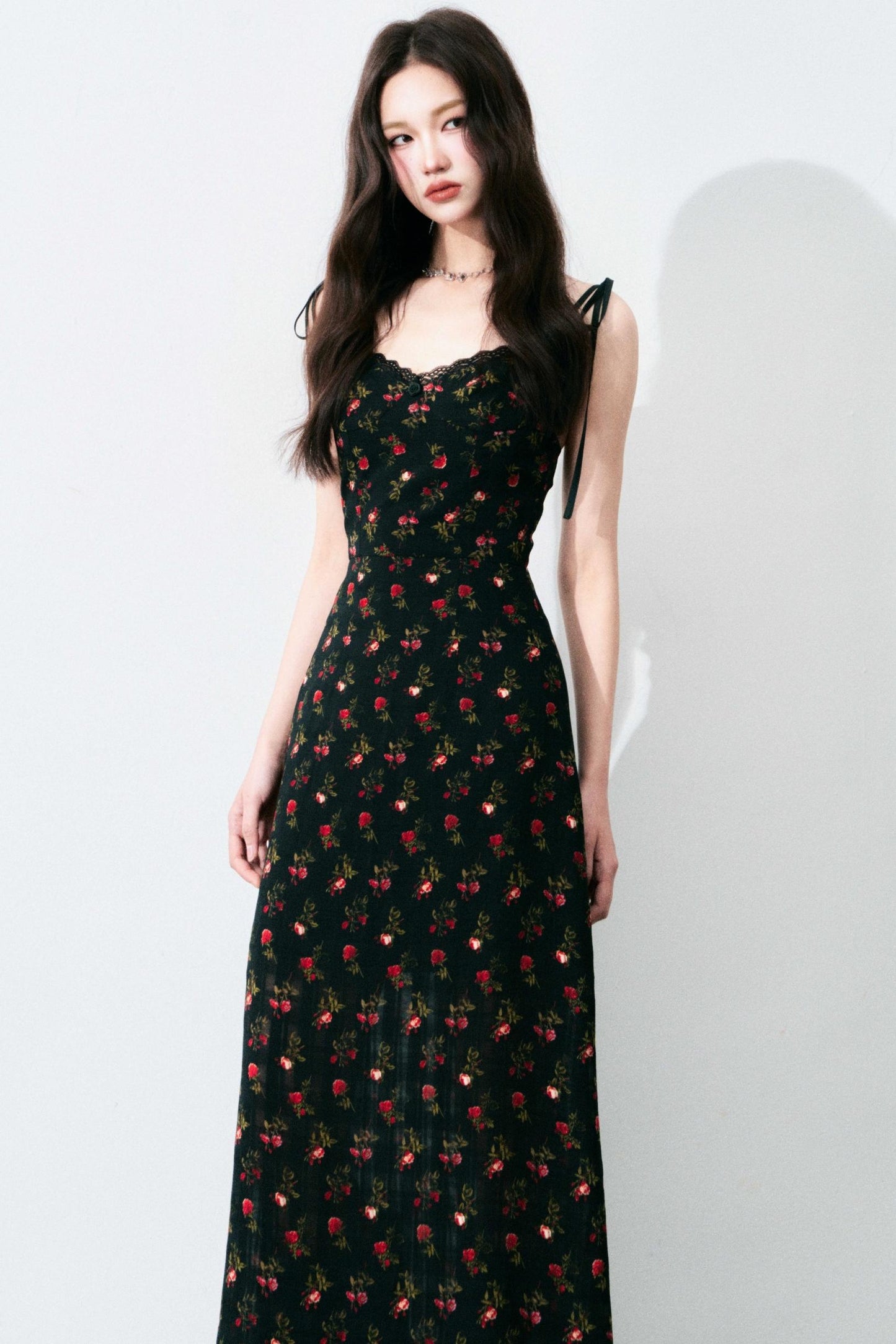 Vintage Floral Tie Dress