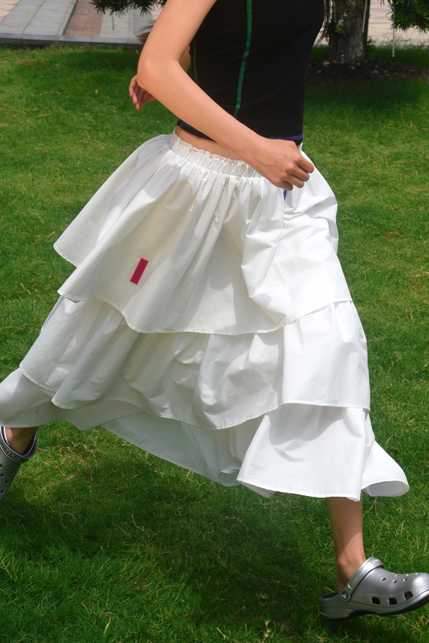 White A-Line Skirt