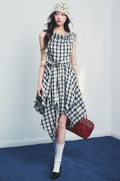 Forest End Plaid Swing Dress