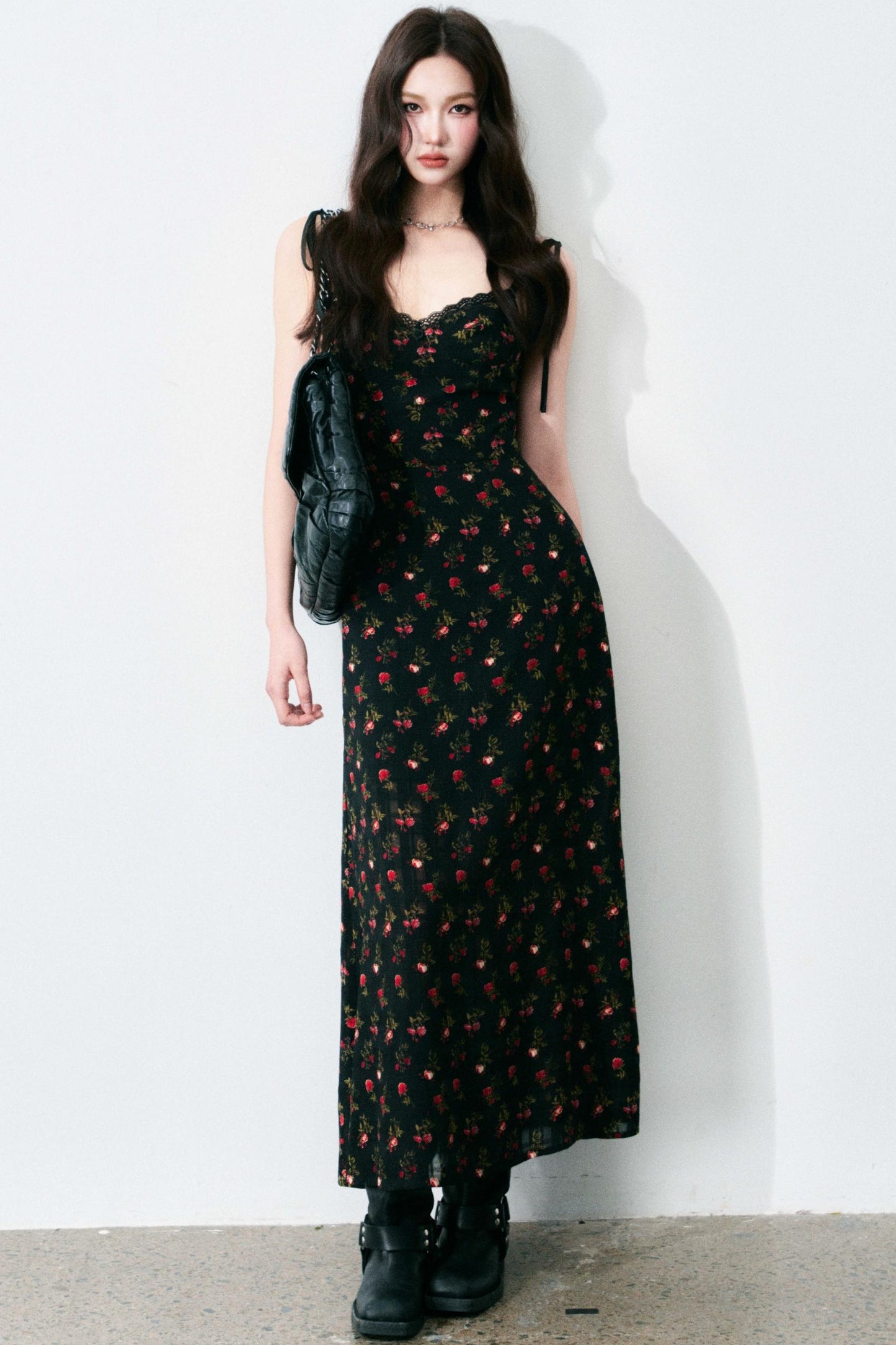 Vintage Floral Tie Dress