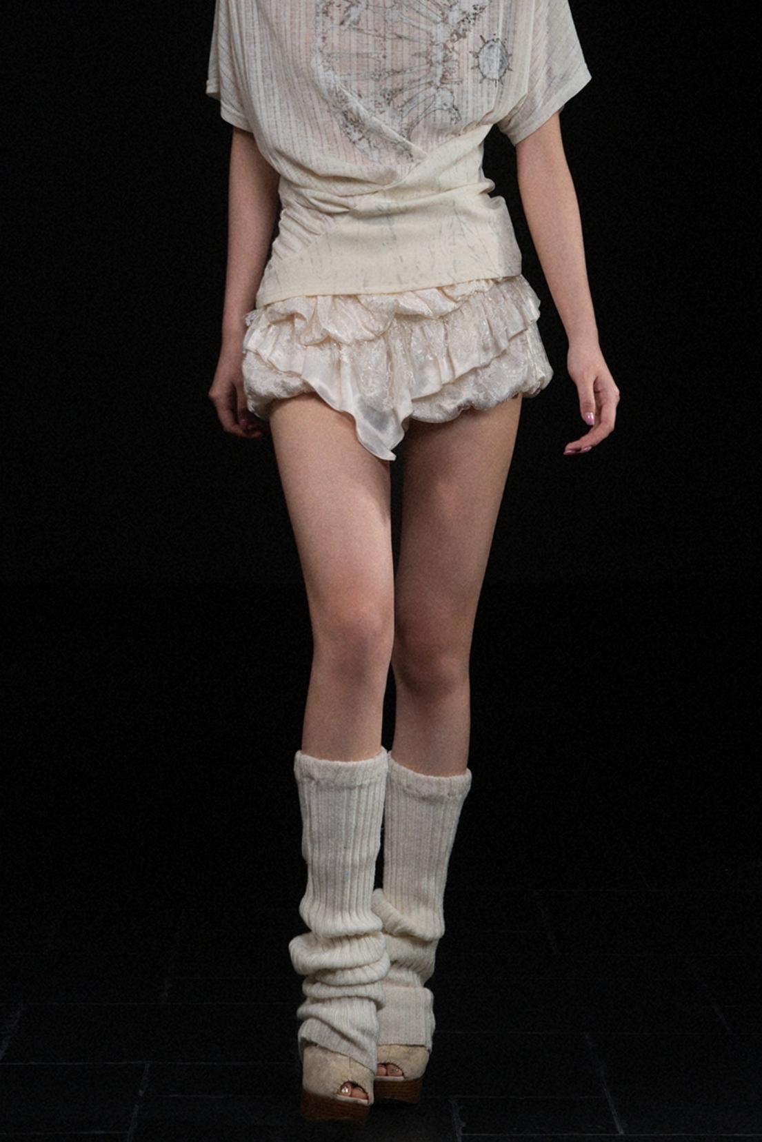 Punk Lace Mini Skirt