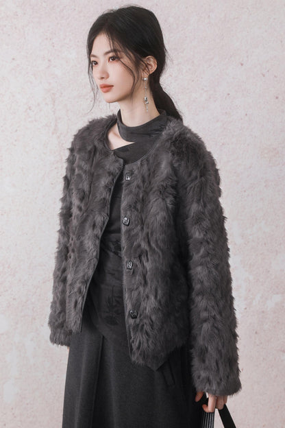 Eco-Friendly Fur Jacket