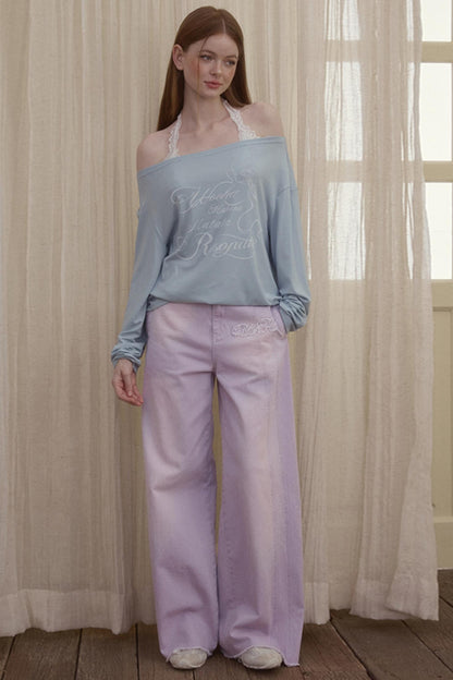 Asymmetry Collar T-Shirt