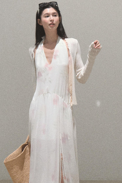 Serene Summers Halter Dress