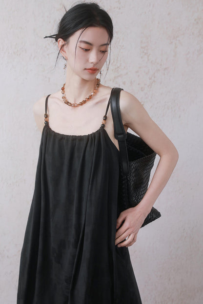 Chinese Beaded Halter Dress