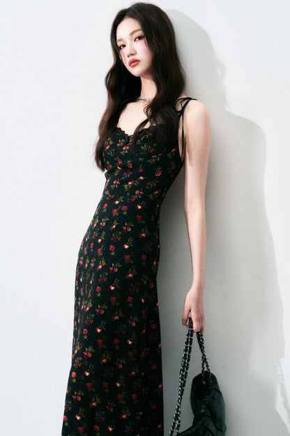 Vintage Floral Tie Dress