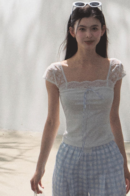 Lace Bow Tee