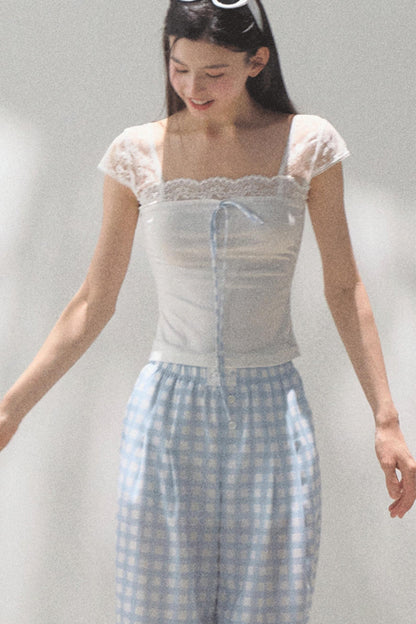Lace Bow Tee
