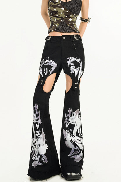 Spicy Flared Street Jeans