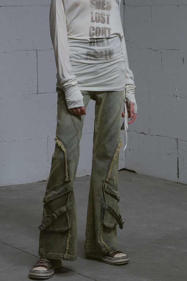 Low-Rise Vintage Flare Jeans