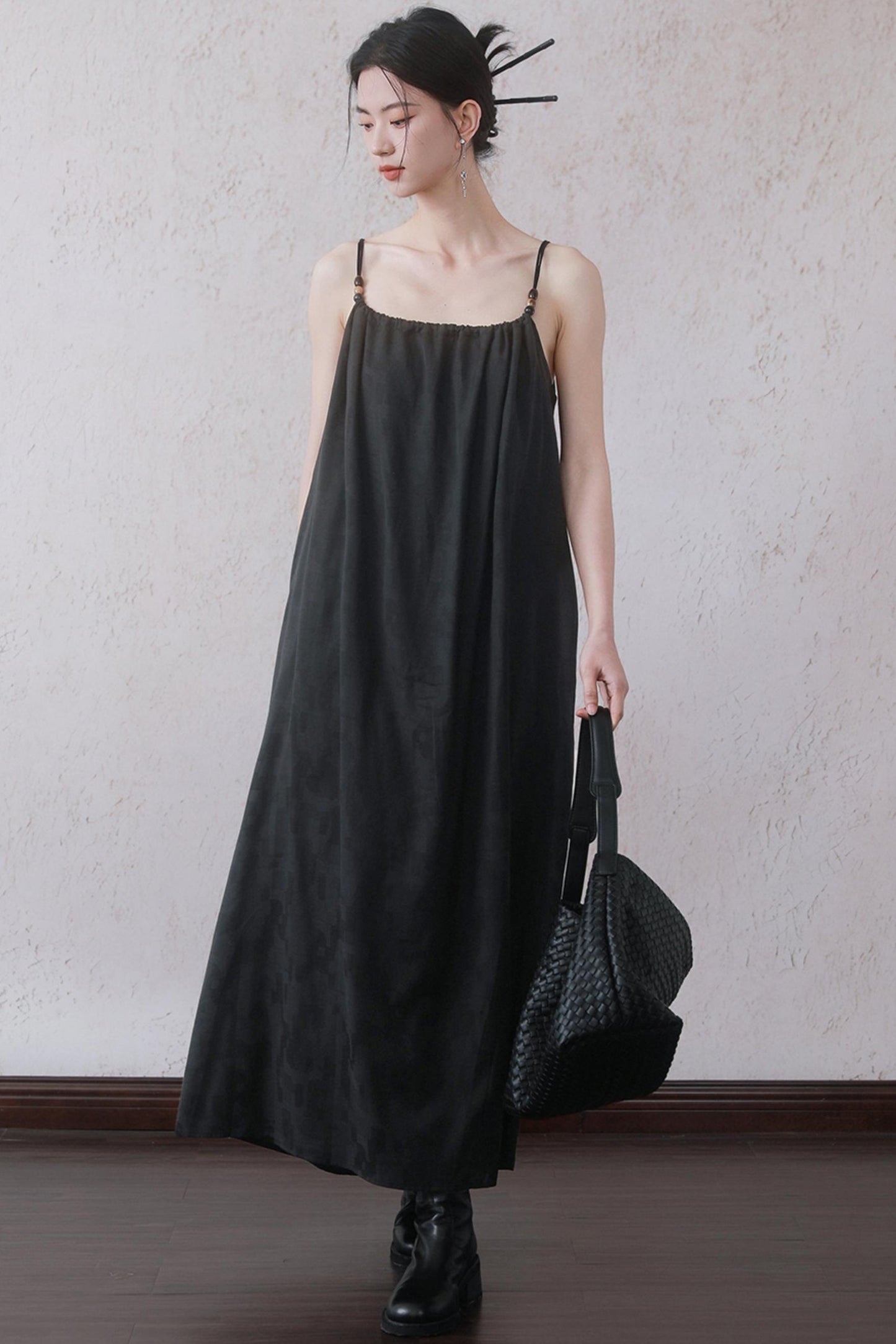 Chinese Beaded Halter Dress