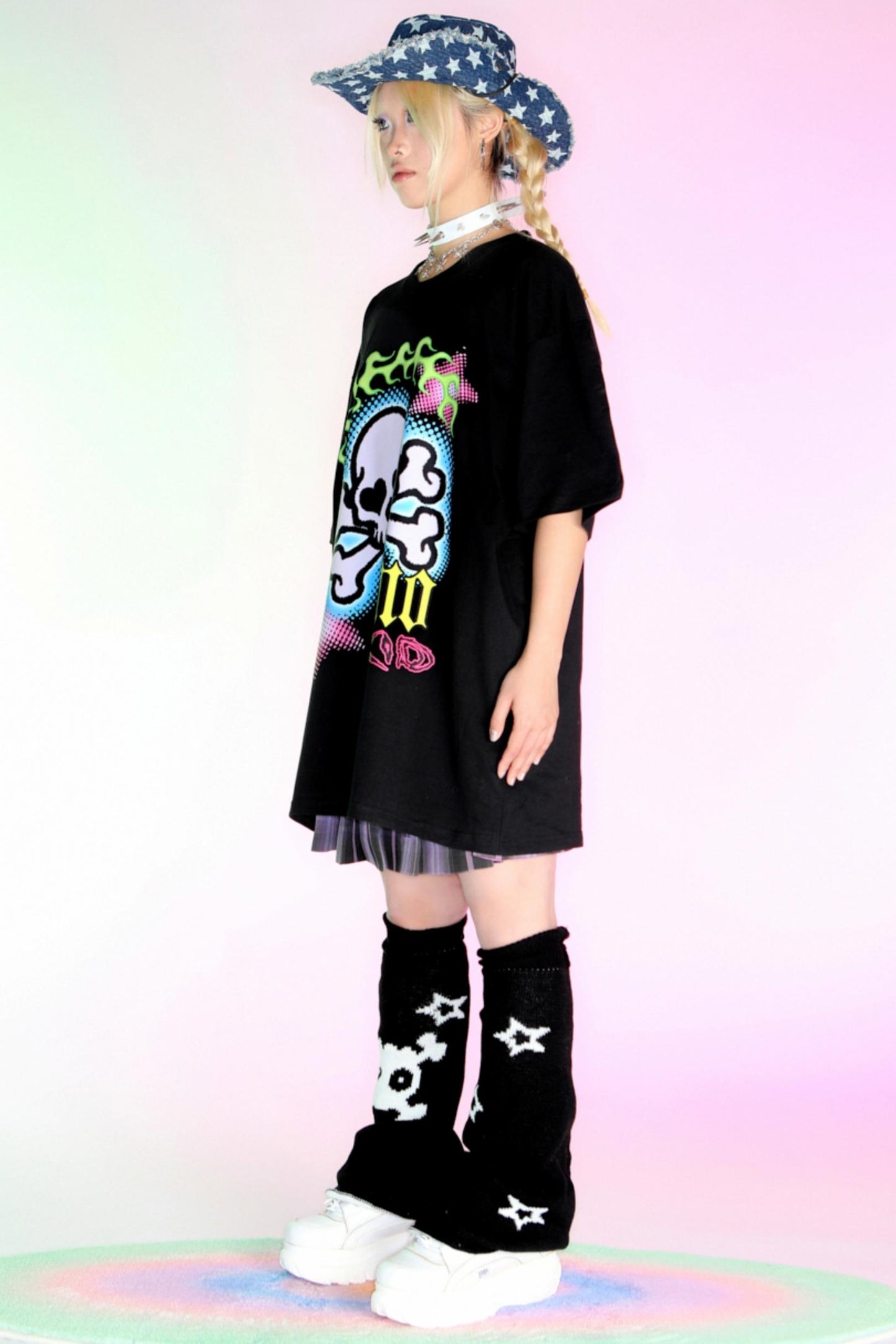 Punk Loose Fit Skull T-Shirt