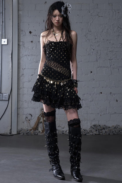 Lace Polka Dot Dress