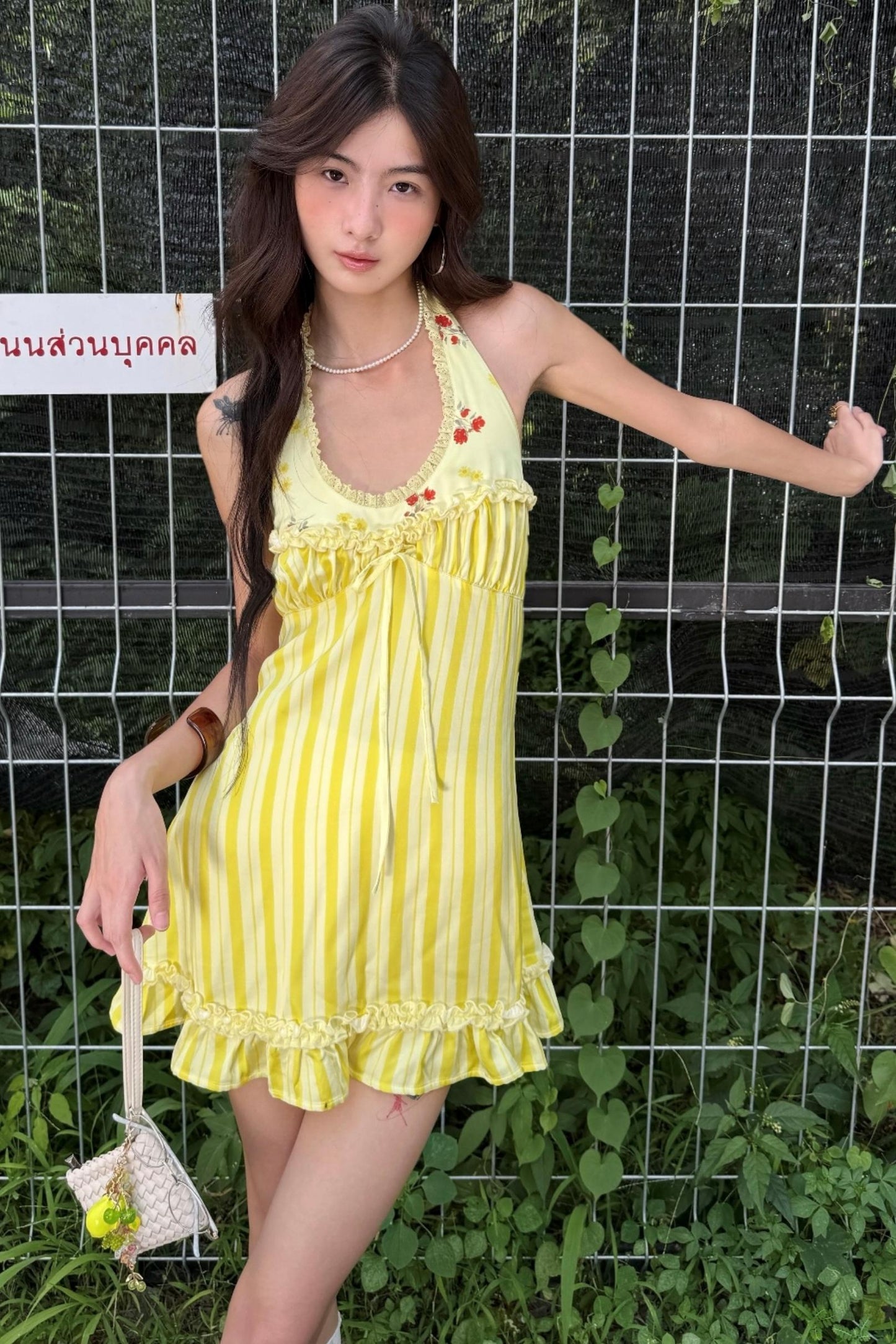 Sweet Summer Satin Yellow Dress