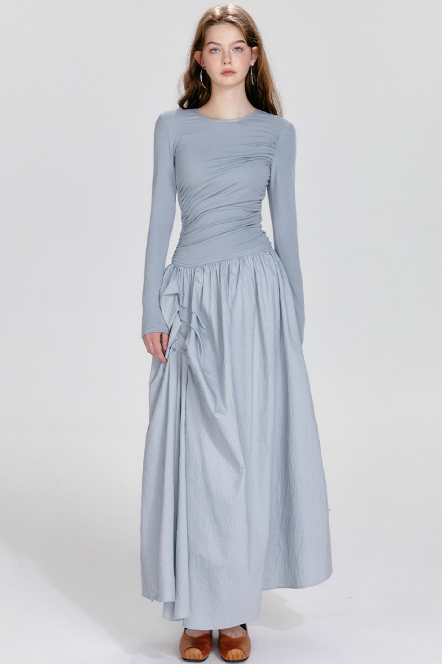 Premium Irregular Drawstring Dress