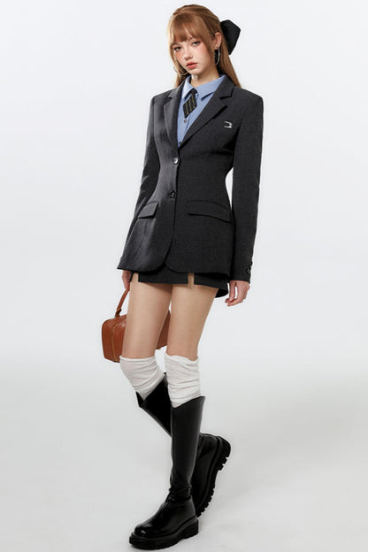 Chic Embroidered Skirt Set-Up