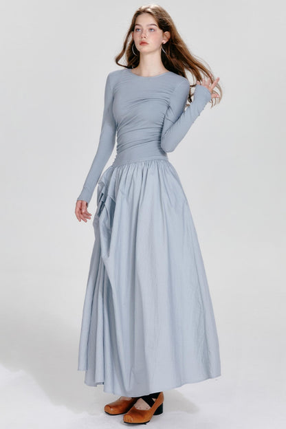 Premium Irregular Drawstring Dress