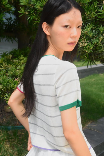 Red Apple Striped Tee