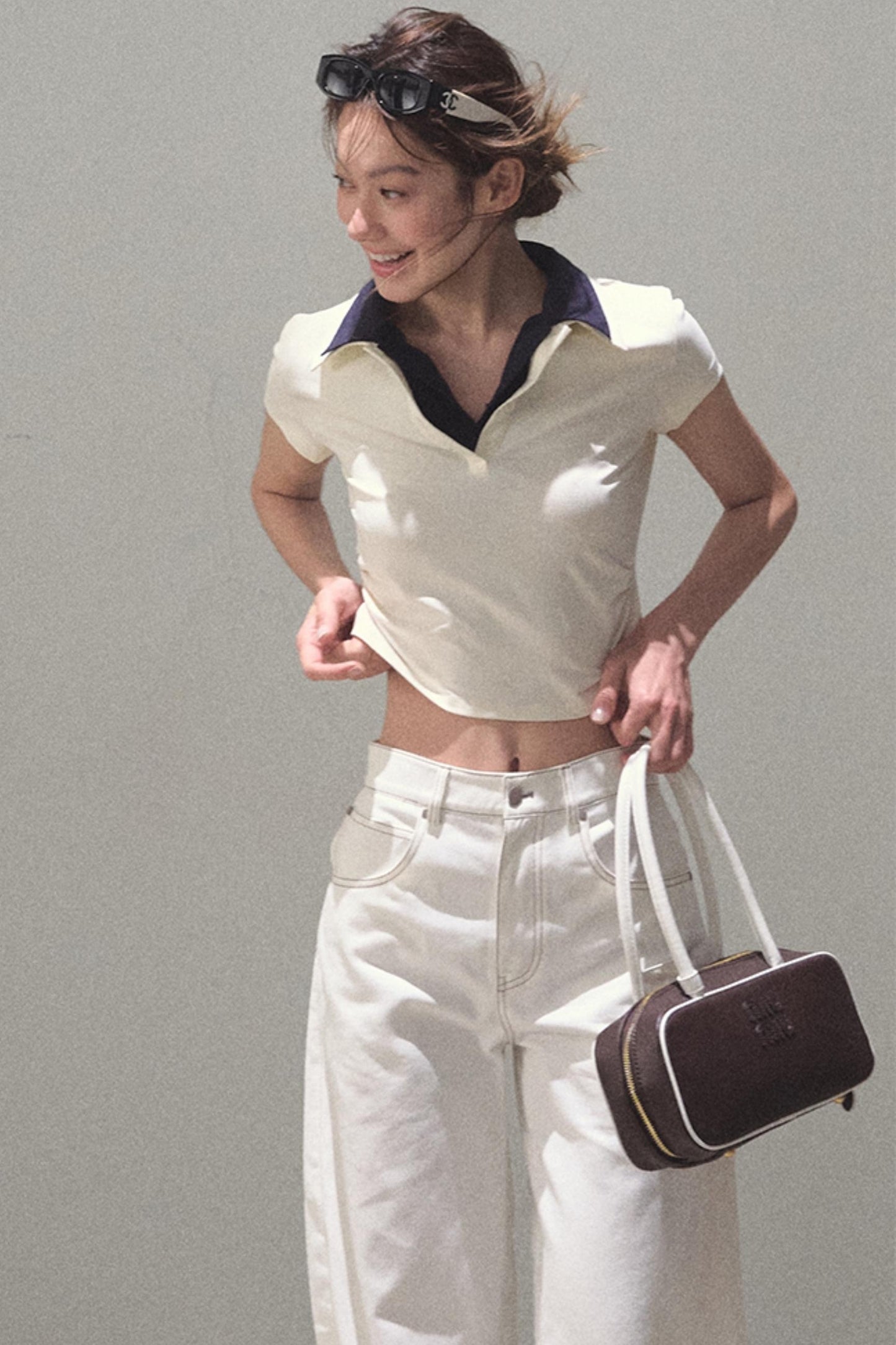 Vintage Lace Poncho Polo Skirt Set-Up