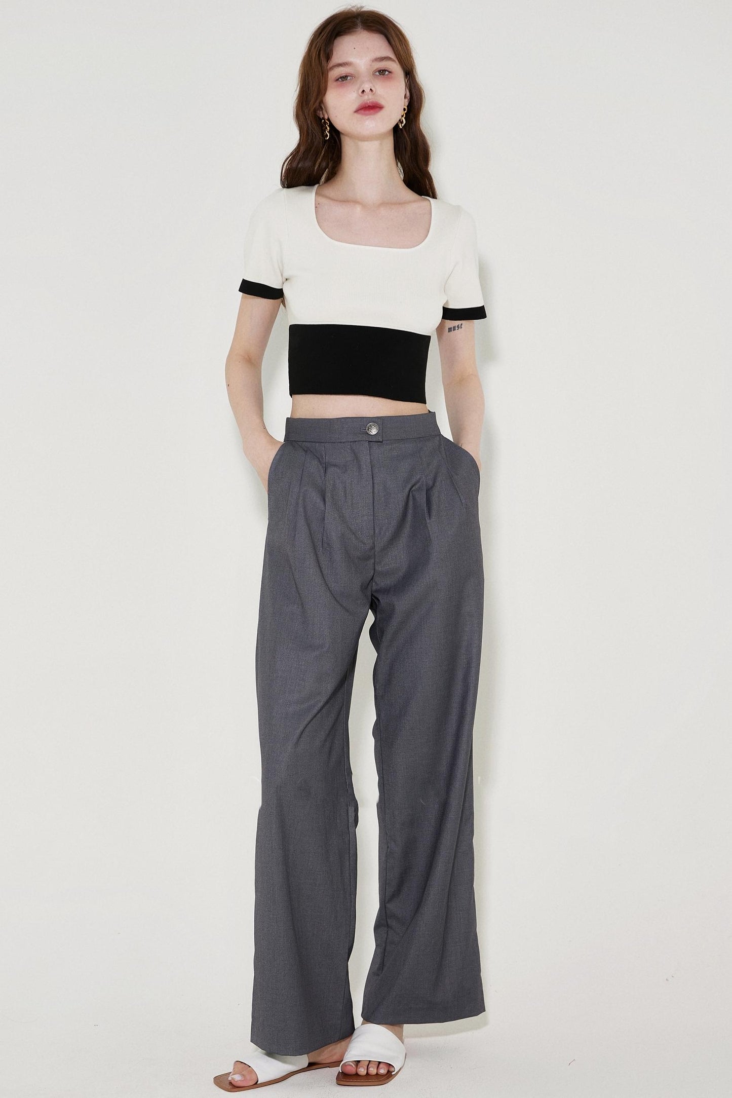 Color Block Knit Tee