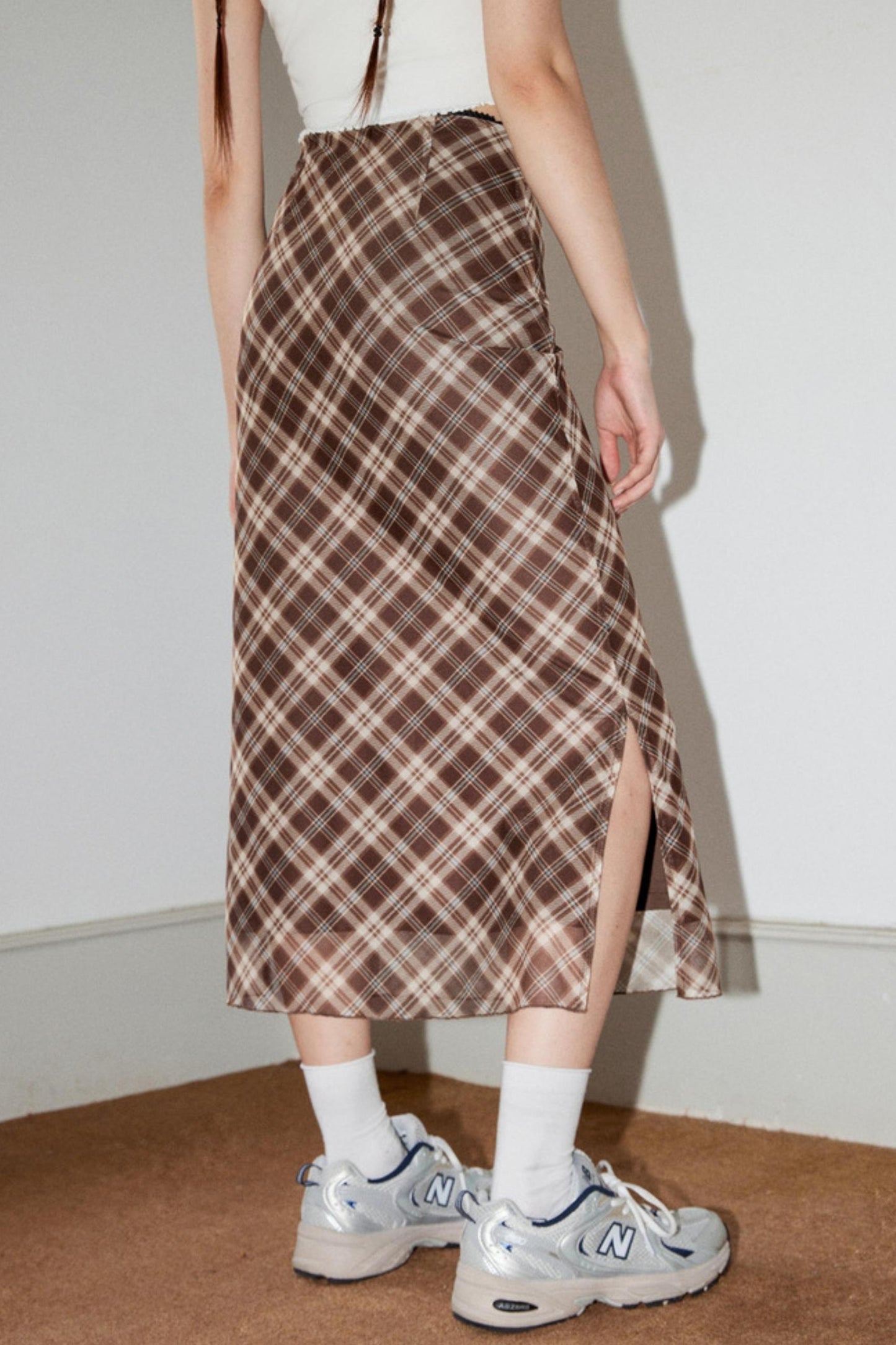 Vintage Lace Split Skirt