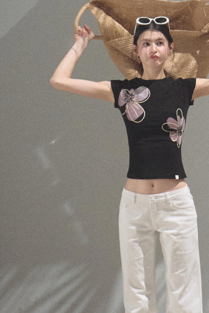 Chic Cow Print Jeans