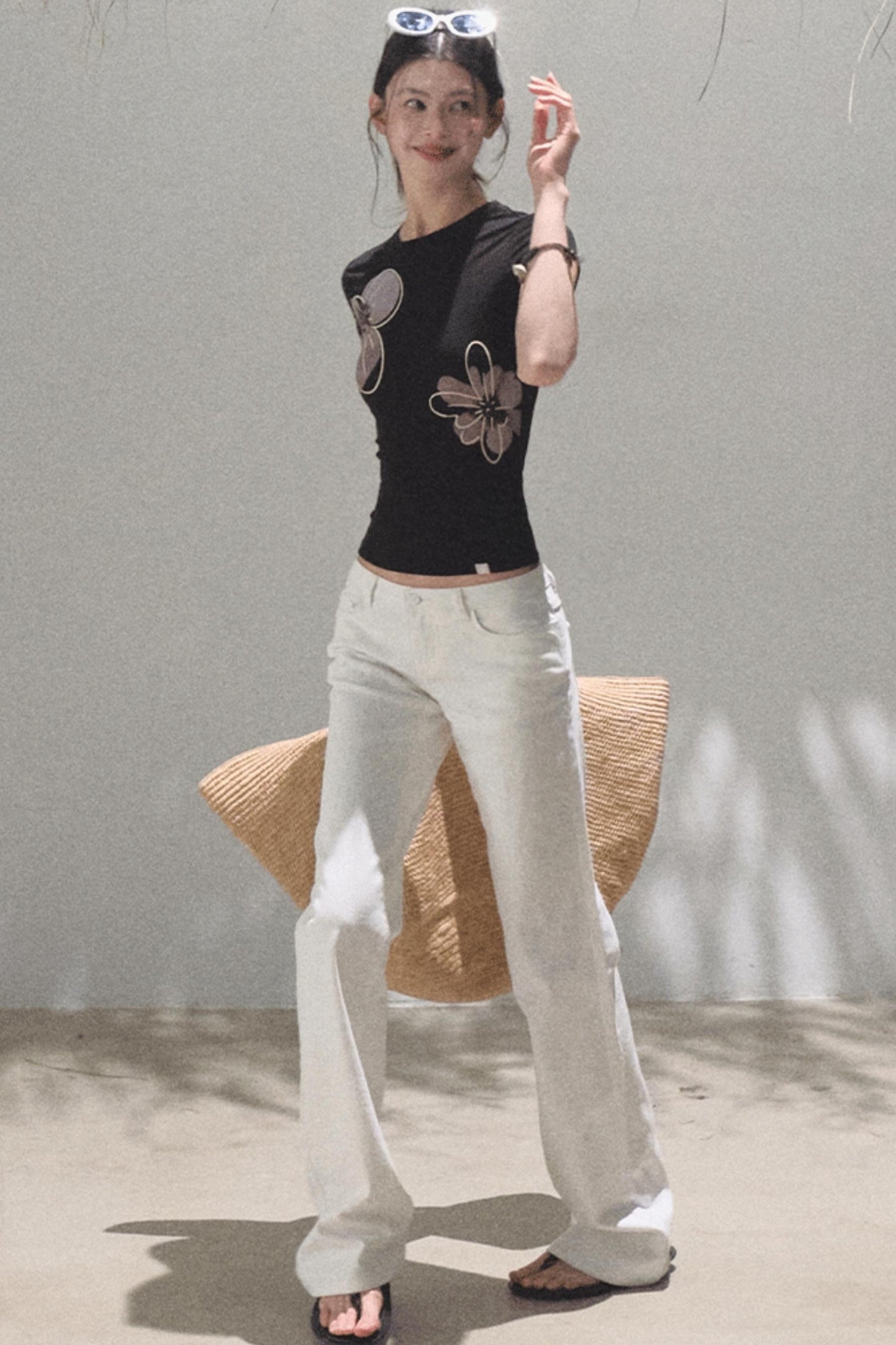 Chic Cow Print Jeans