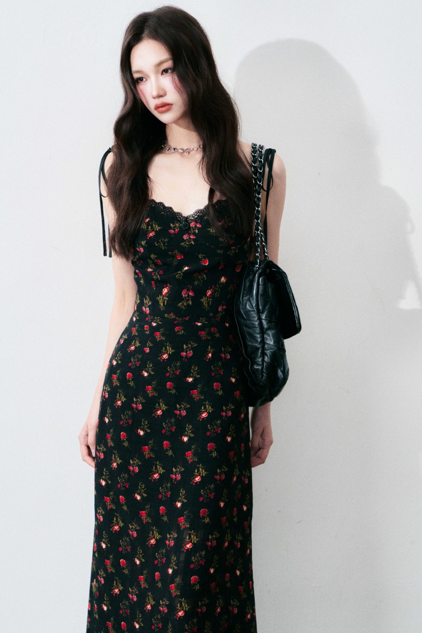 Vintage Floral Tie Dress