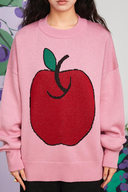Art Apple Knit Sweater