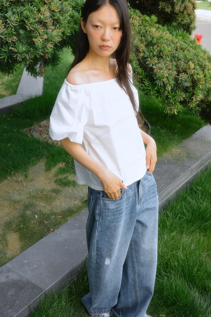 Blocked Neckline Tee