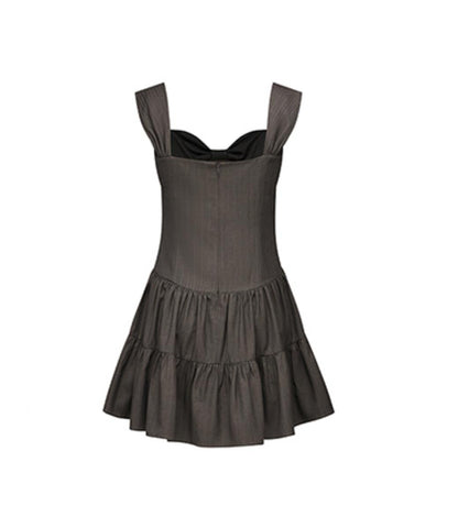 Brown Bow Ballroom Dress