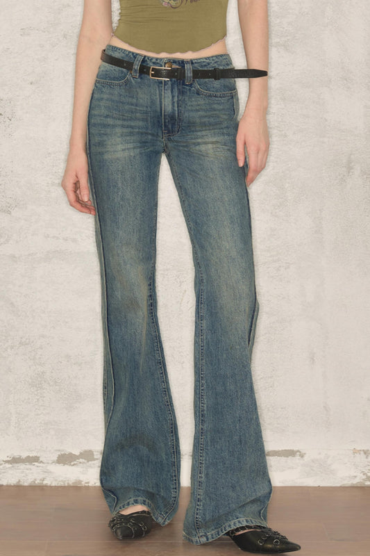 Summer Vintage Straight-Leg Jeans