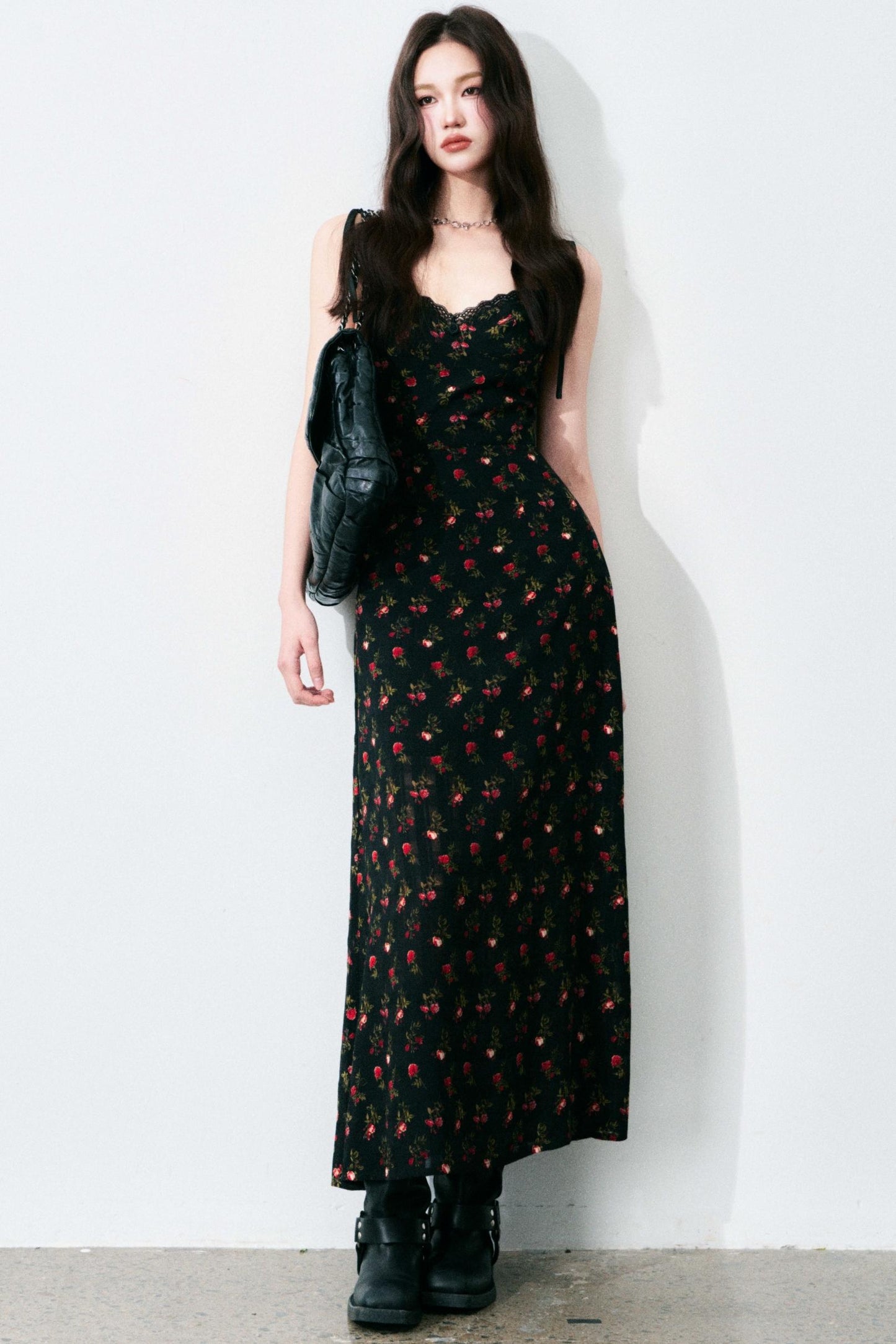 Vintage Floral Tie Dress