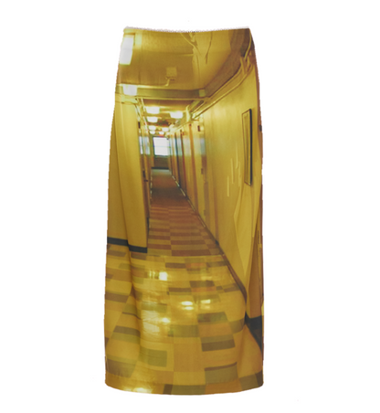 Gold Corridor Lace Half Skirt