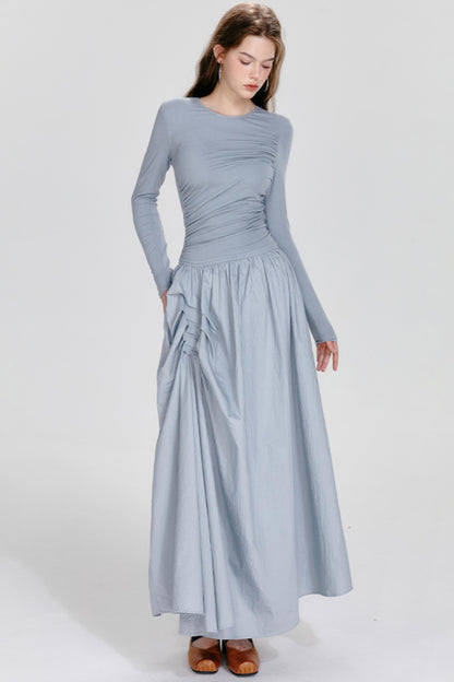 Premium Irregular Drawstring Dress