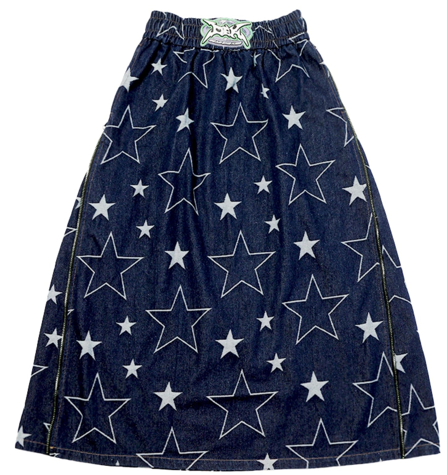 Vintage Denim A-Line Skirt