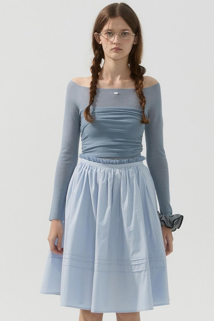 Oxygen Soft Knit Wrap Top