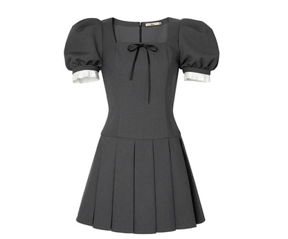 Vintage Lace Check Dress