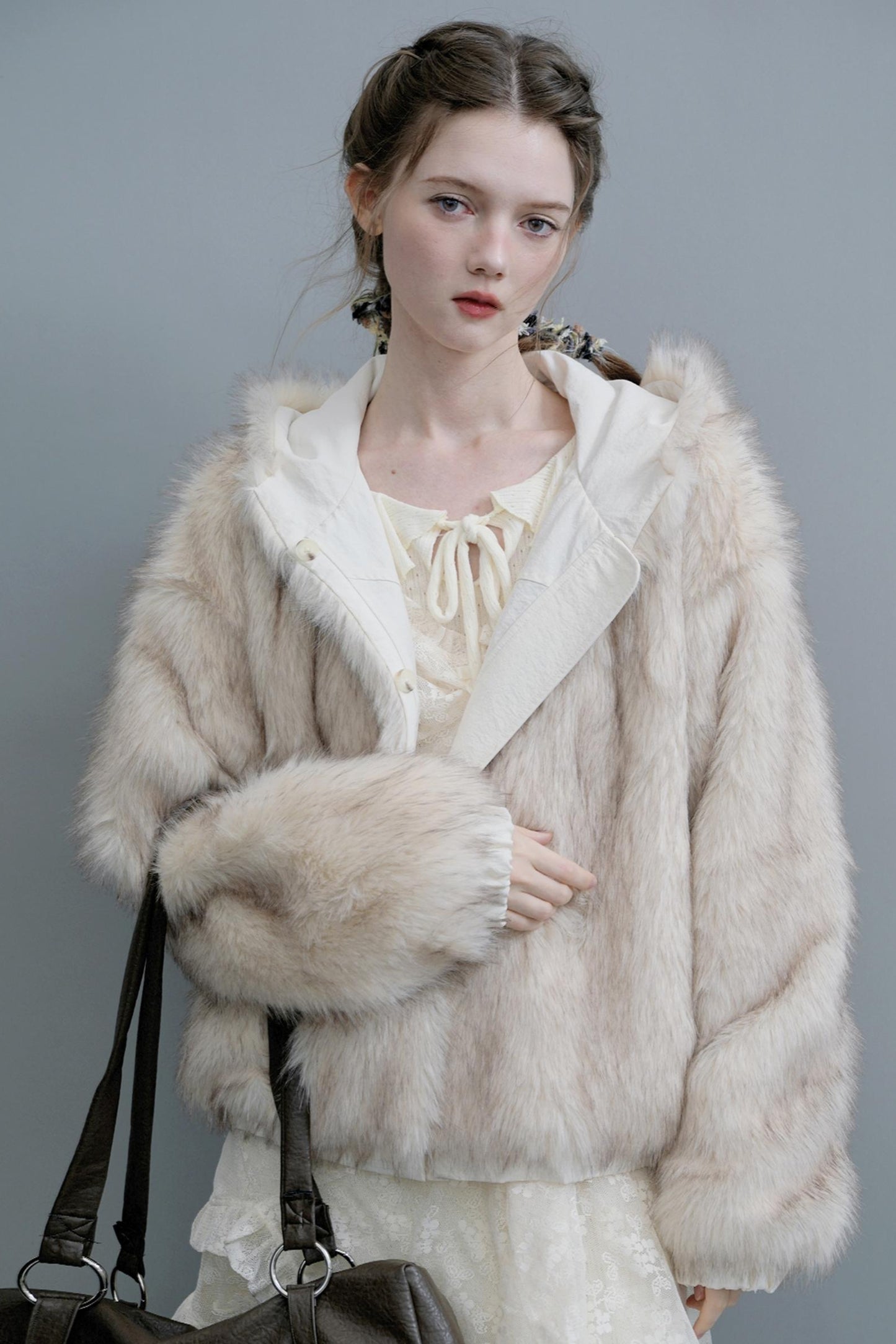 Reversible Fur-Trimmed Jacket