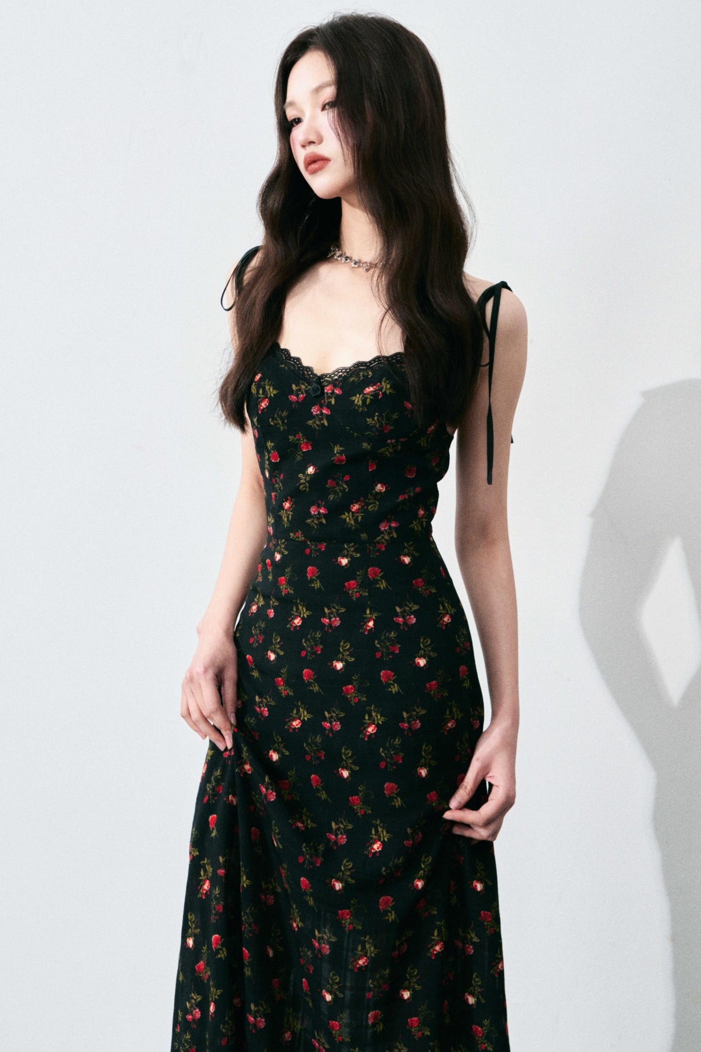 Vintage Floral Tie Dress
