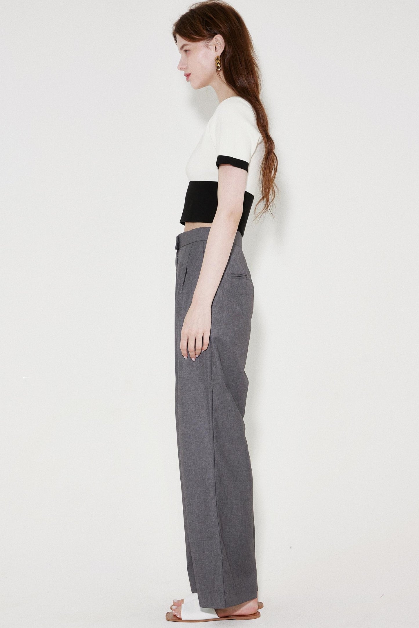 Color Block Knit Tee