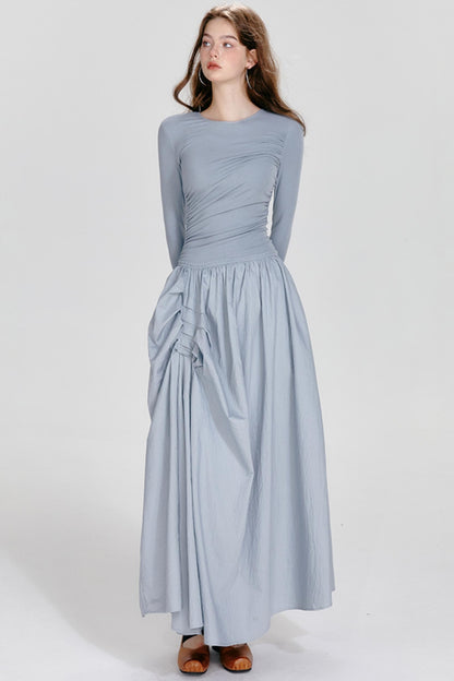 Premium Irregular Drawstring Dress