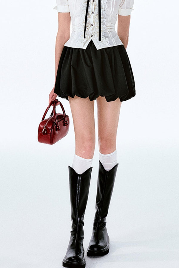 Charm Bow-Waist Bustier Set-Up