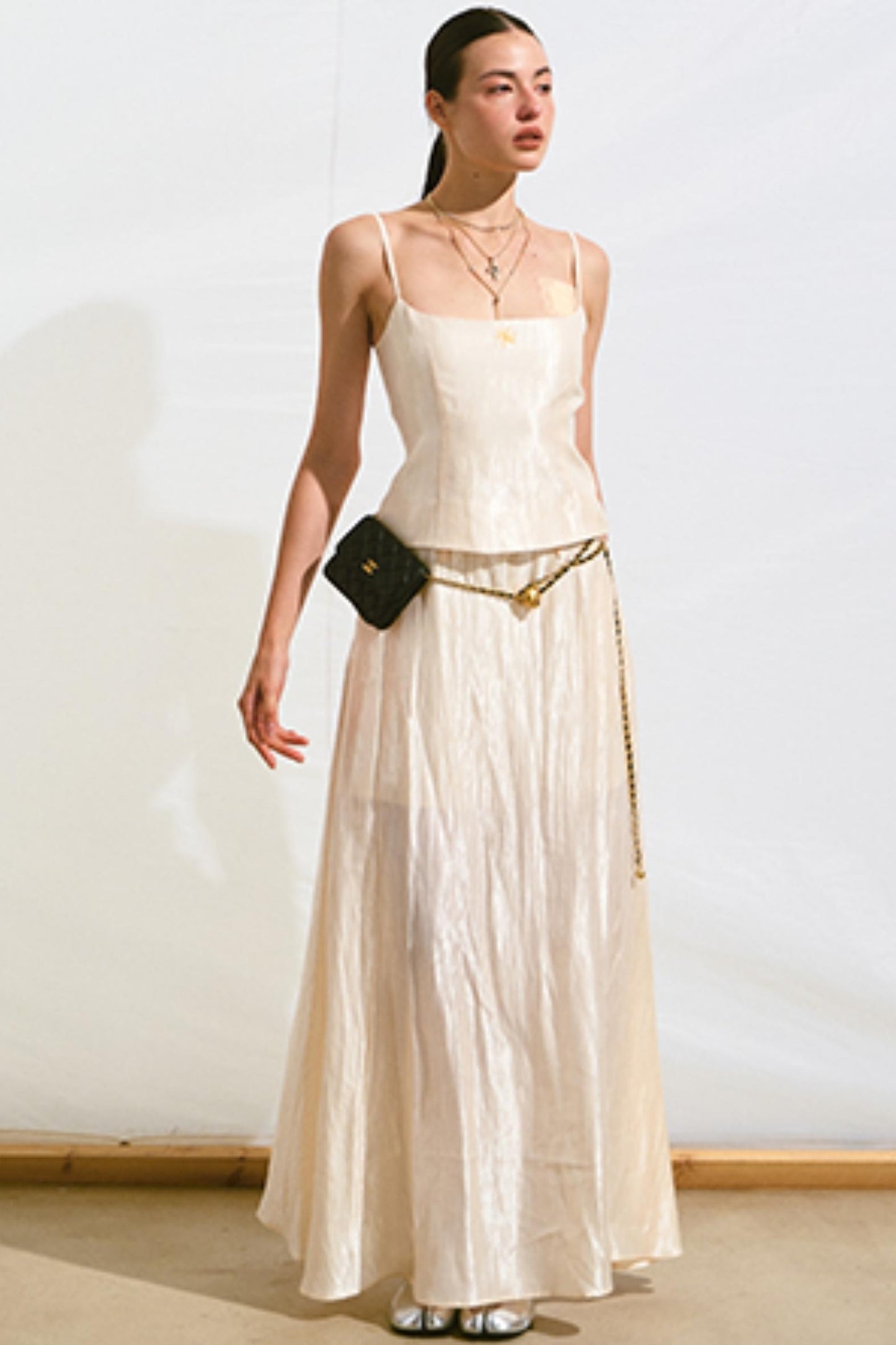 Hollow Back Halter Dress