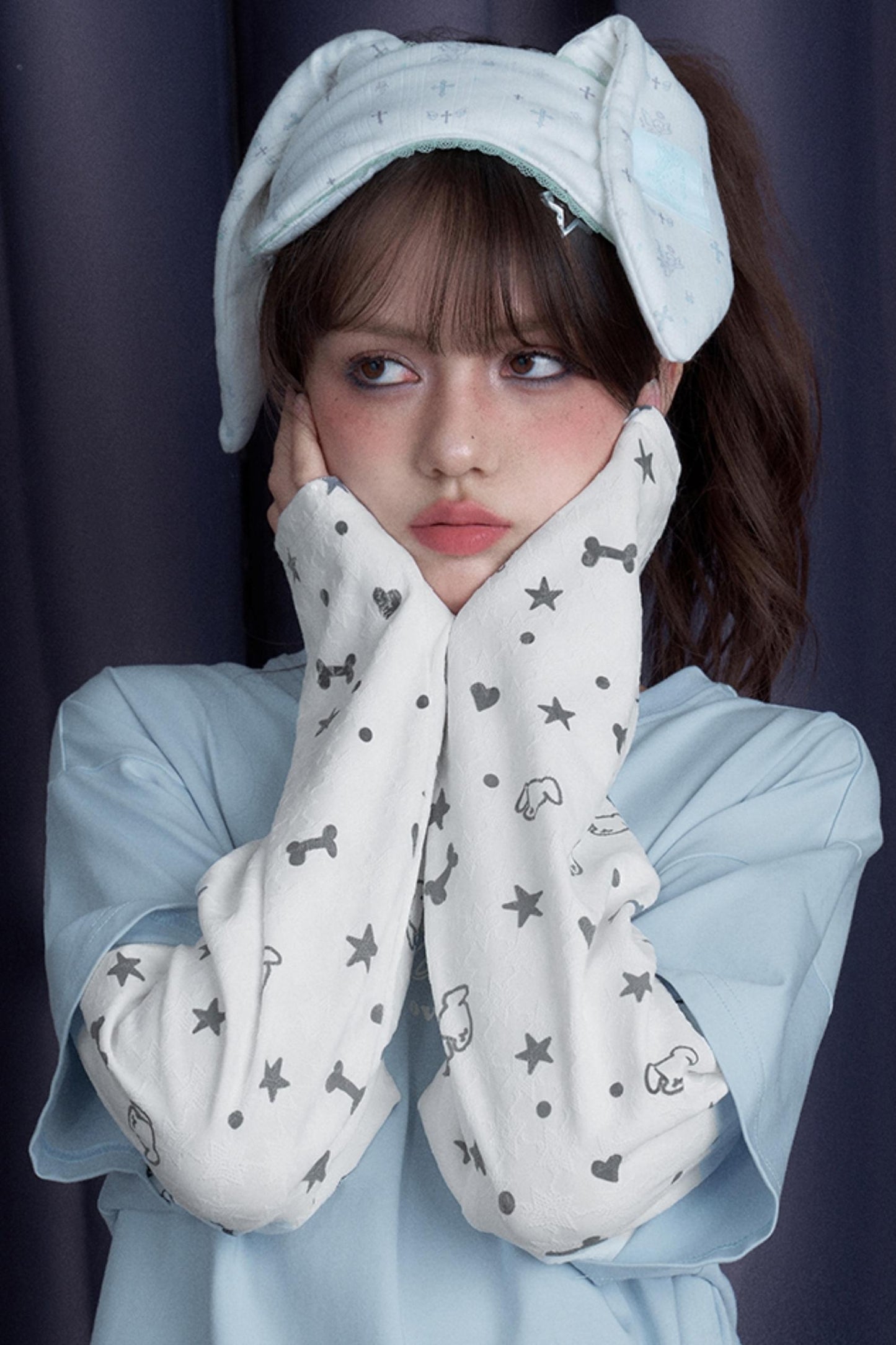 Blue & White Splice T-Shirt